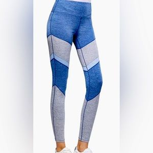 Tangerine Serene Soft Color Block Workout Legging